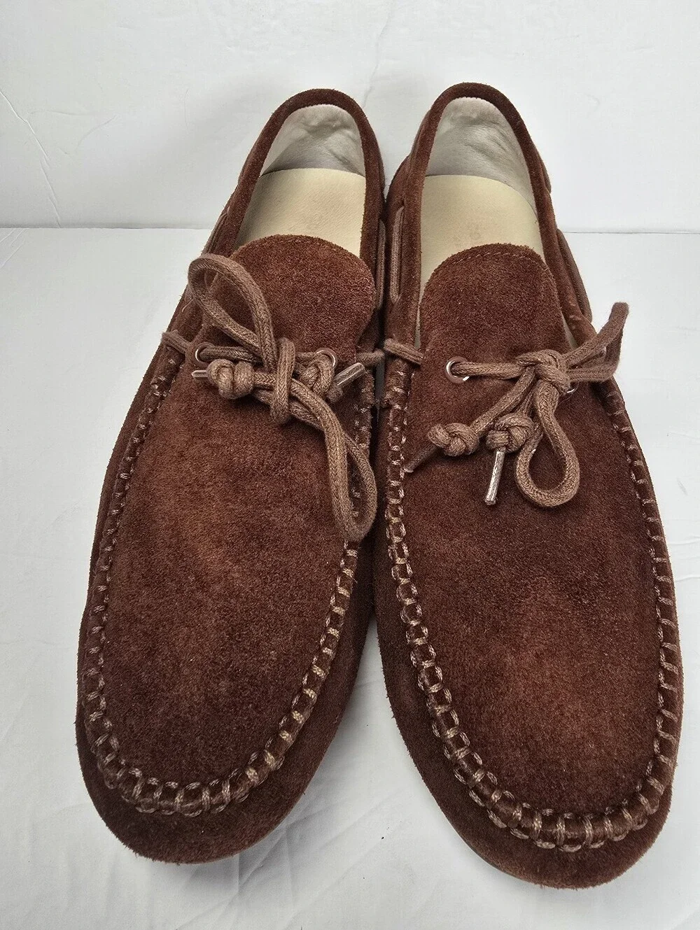 NWOT Cole Haan Mens Air Grant Driver Suede Slip-on Brown Loafers Shoes size 10.5